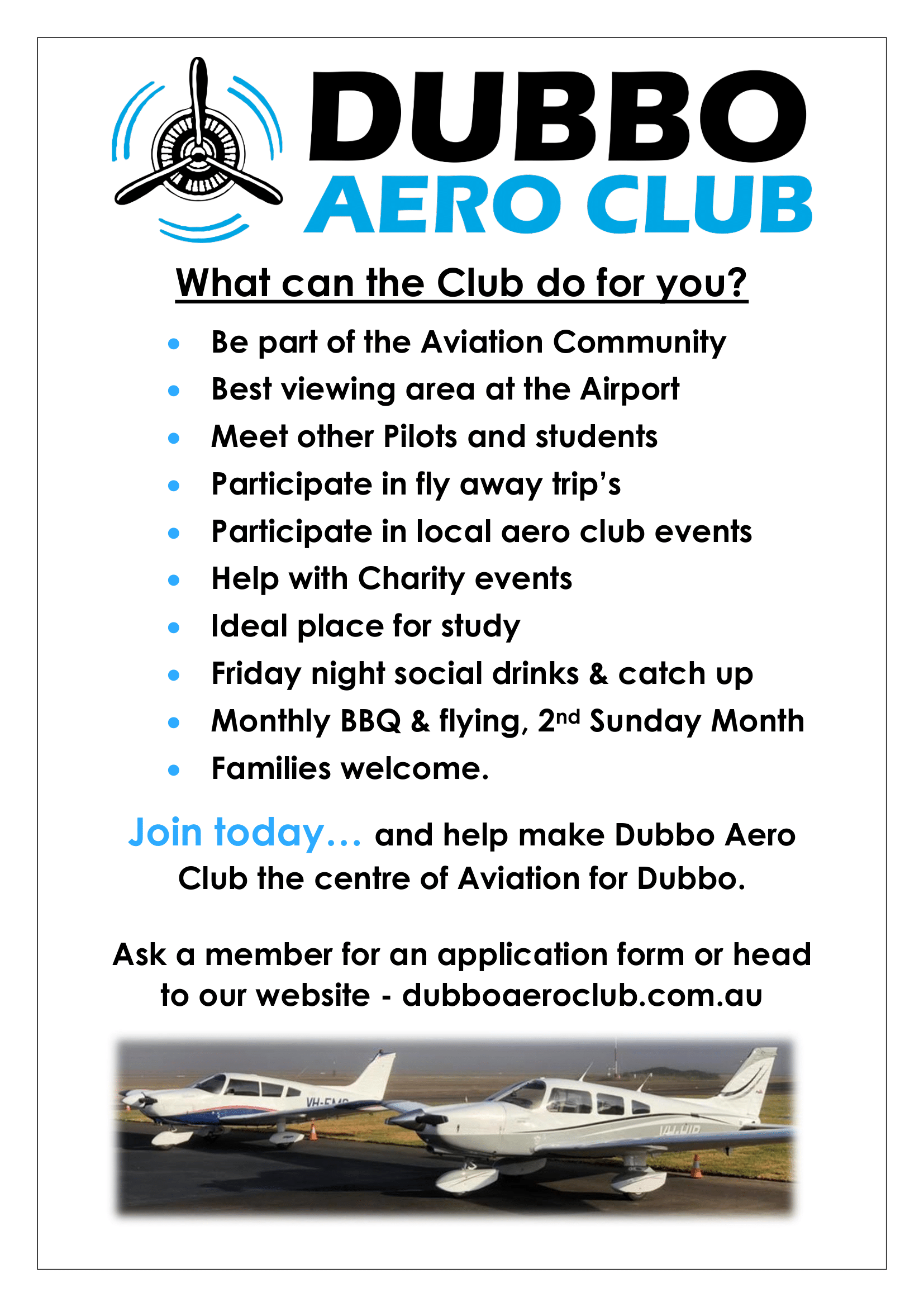 Dubbo Aero Club poster